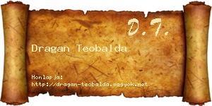 Dragan Teobalda névjegykártya